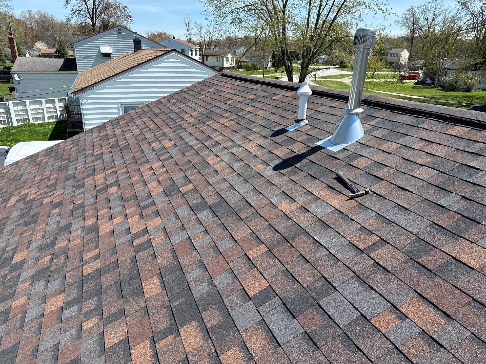 Residential Roofing Installation using Owens Corning Duration Asphalt Shingles by 3 Daughters Construction 