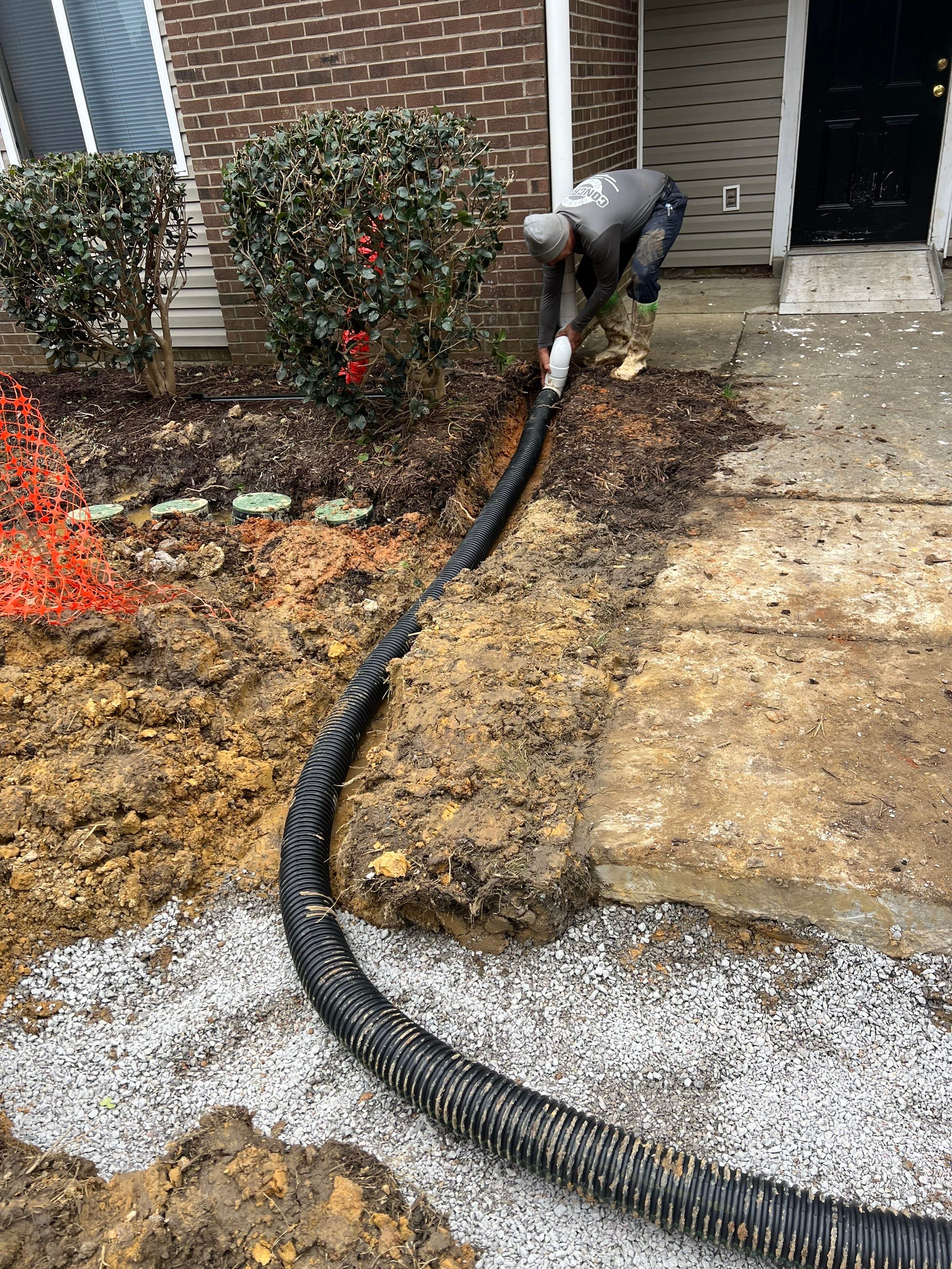 Private Water Main Repair & Site Drainage – Forest Hills Manor by S.W. Contracting & Consulting