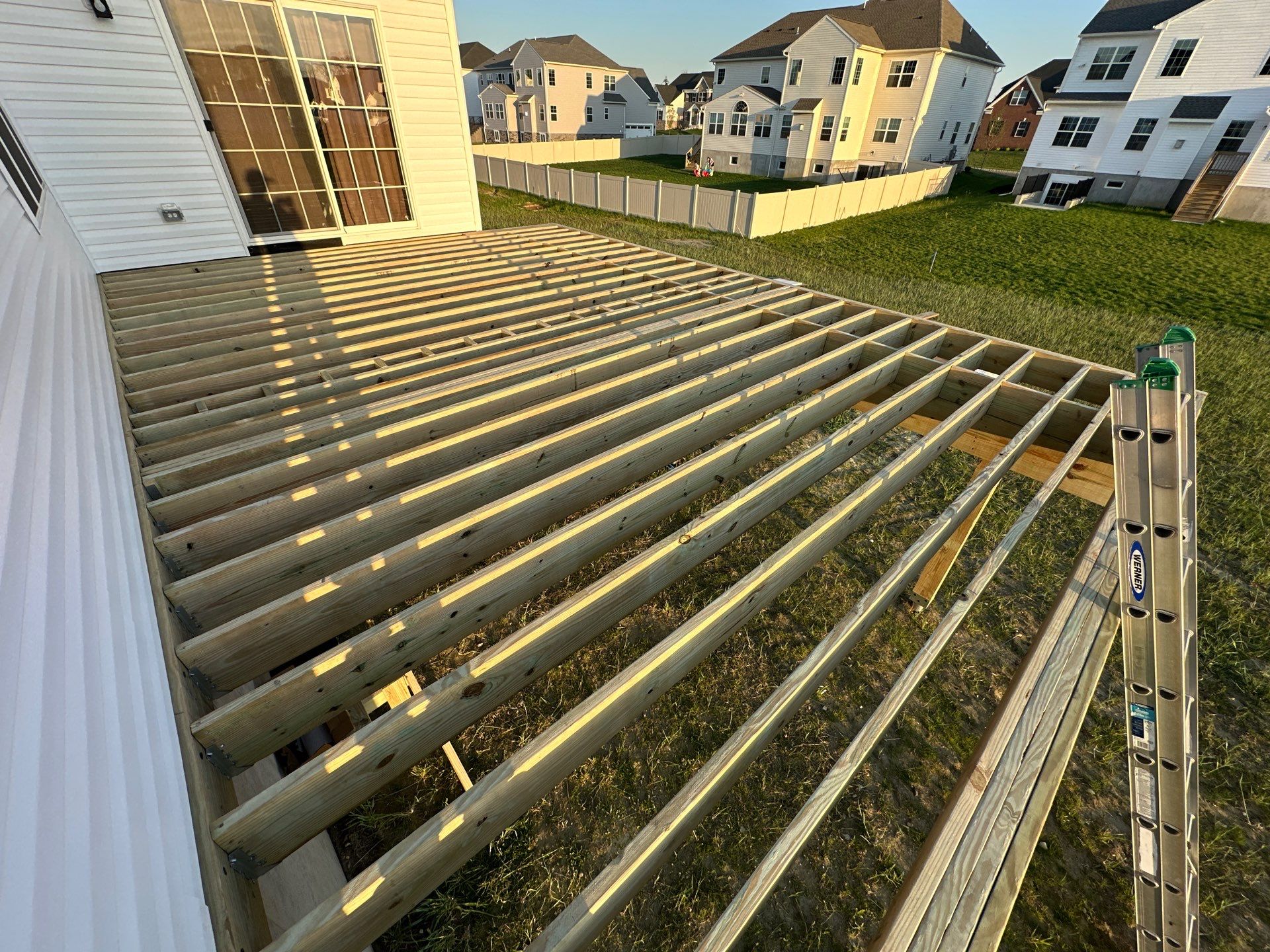 New deck + Manual Louvered Pergola by deck guardian