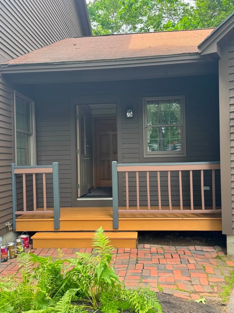 Exterior Siding Repairs and Multi-Level Deck Refinishing in Augusta by Picture Perfect Pro Painting