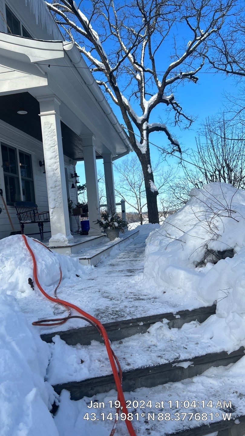 Roof Snow And Ice Dam Removal using Steamer by Stendahl Services