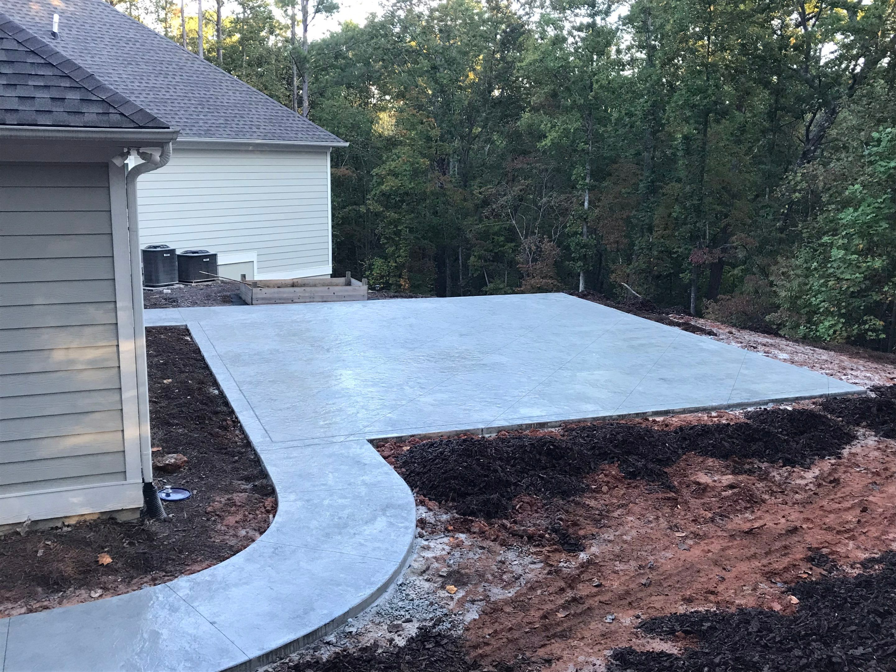 Stamped Concrete Patio by Xtreme Concrete Services