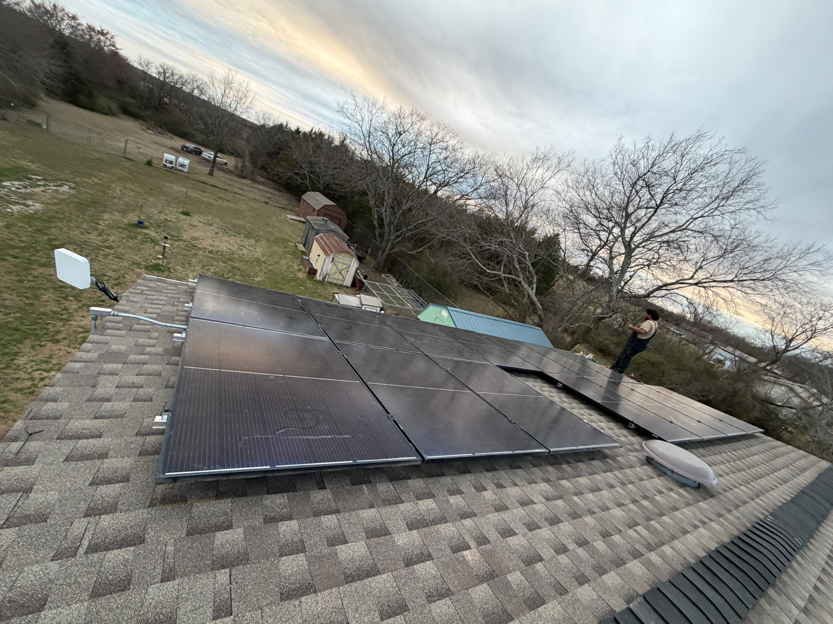 Residential Roof Replacement and Solar Detach and Reset in Ardmore by BANA Roofing and Solar Supply