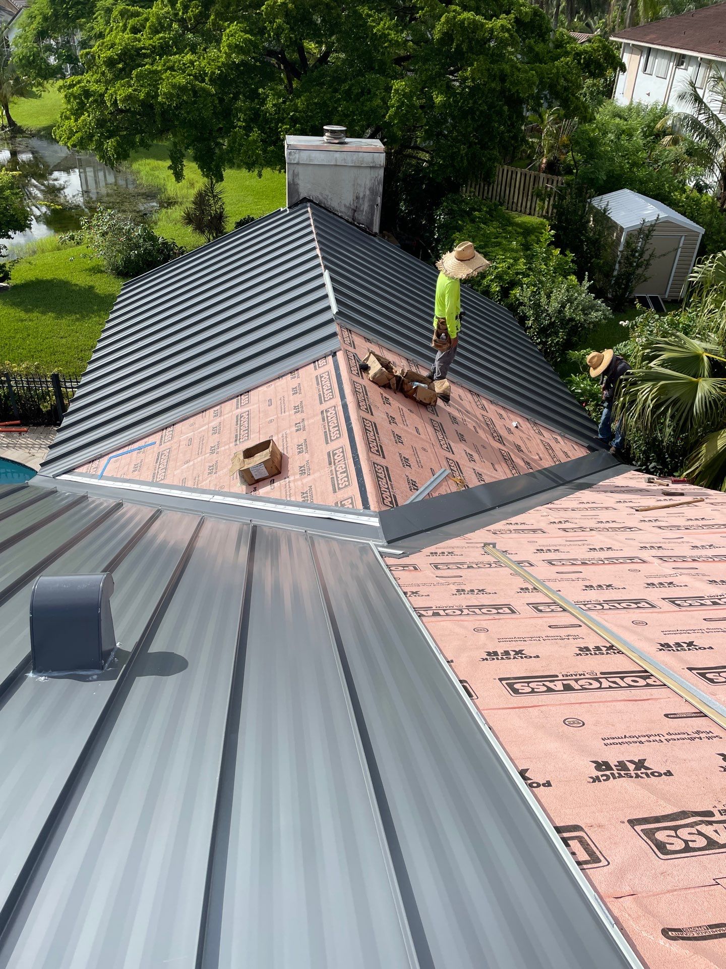 Residential Roofing Installation using MS Metals by First Due Roofing