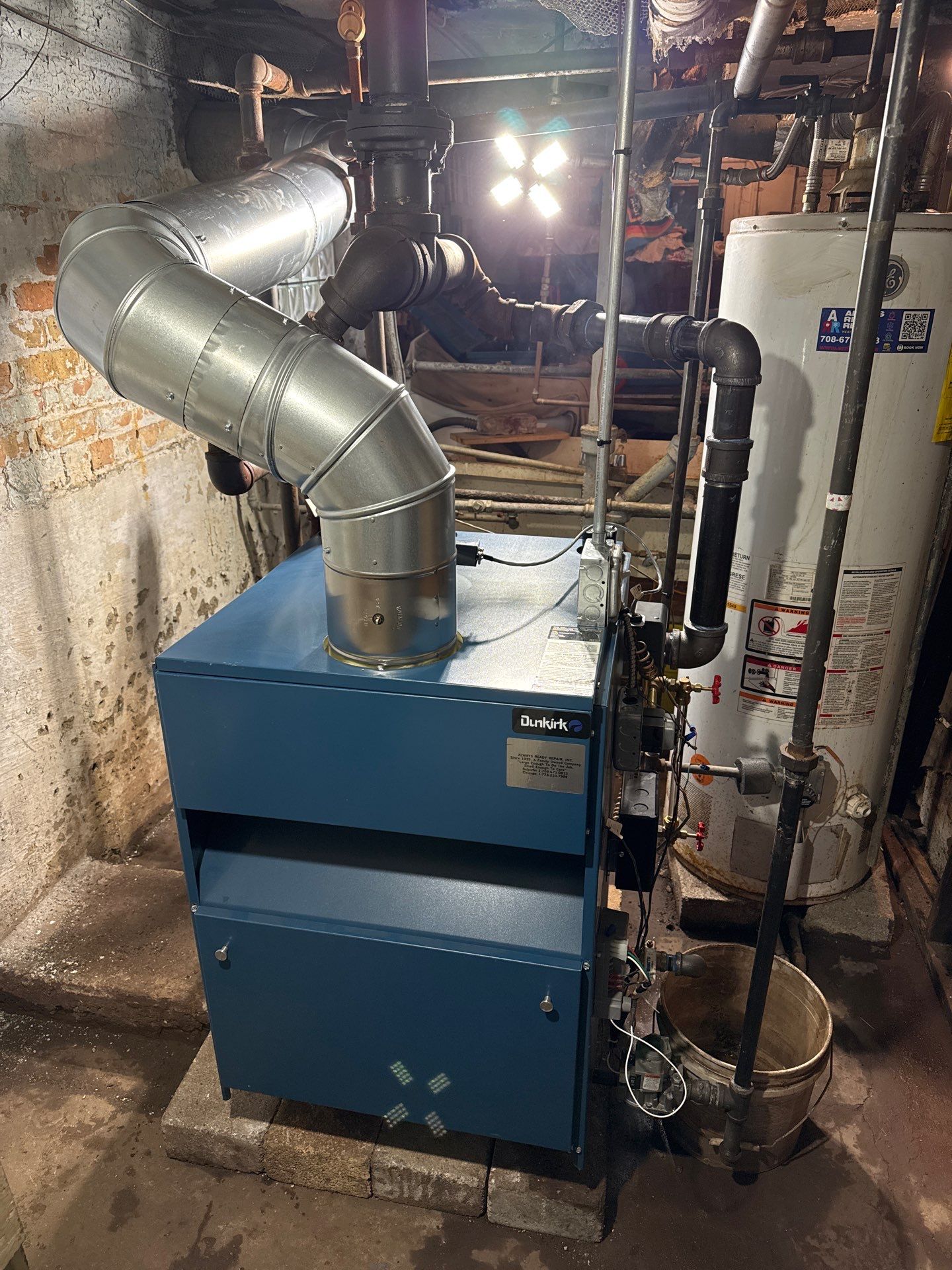 Boiler install using Dunkirk by Always Ready Repair