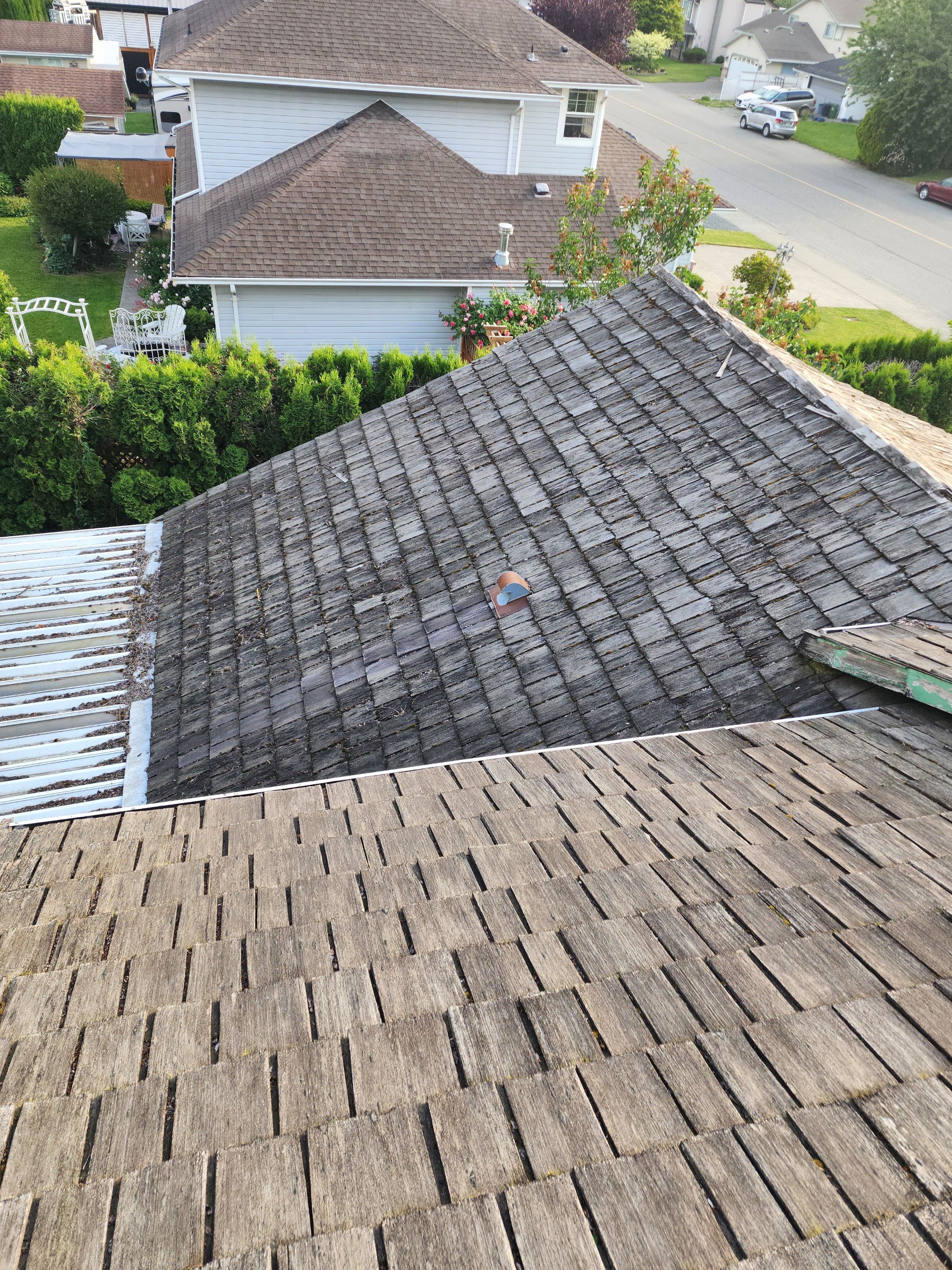 Residential Cedar ReRoofing Installation using OC Oakridge shingles by Top Notch Roofing Inc