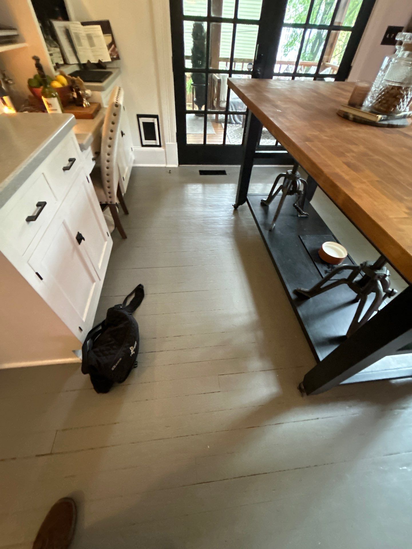 We restored this painted heart pine! by Footprints Floors of East Atlanta