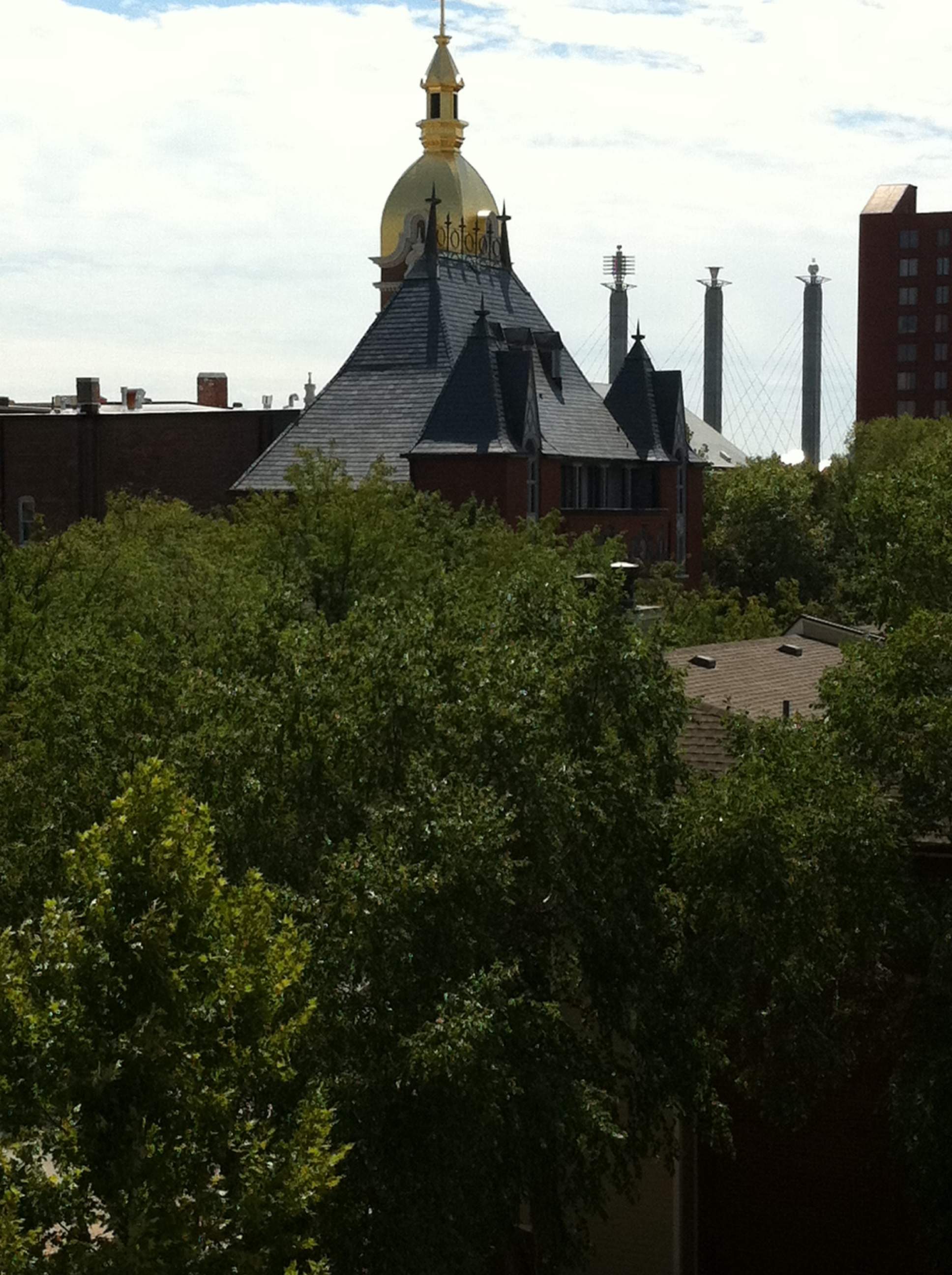 Historic Building ROOF REPLACEMNT with GAF TruSlate  on steep slop and Versico 60mil TPO on flat roof by Gorilla Exteriors Contracting, LLC
