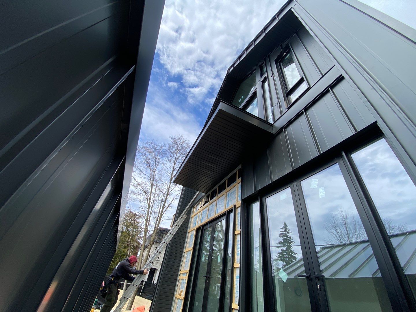 New Home Construction using 16" Standing Seam Panels by Jay Carter Roofing & Sheet Metal