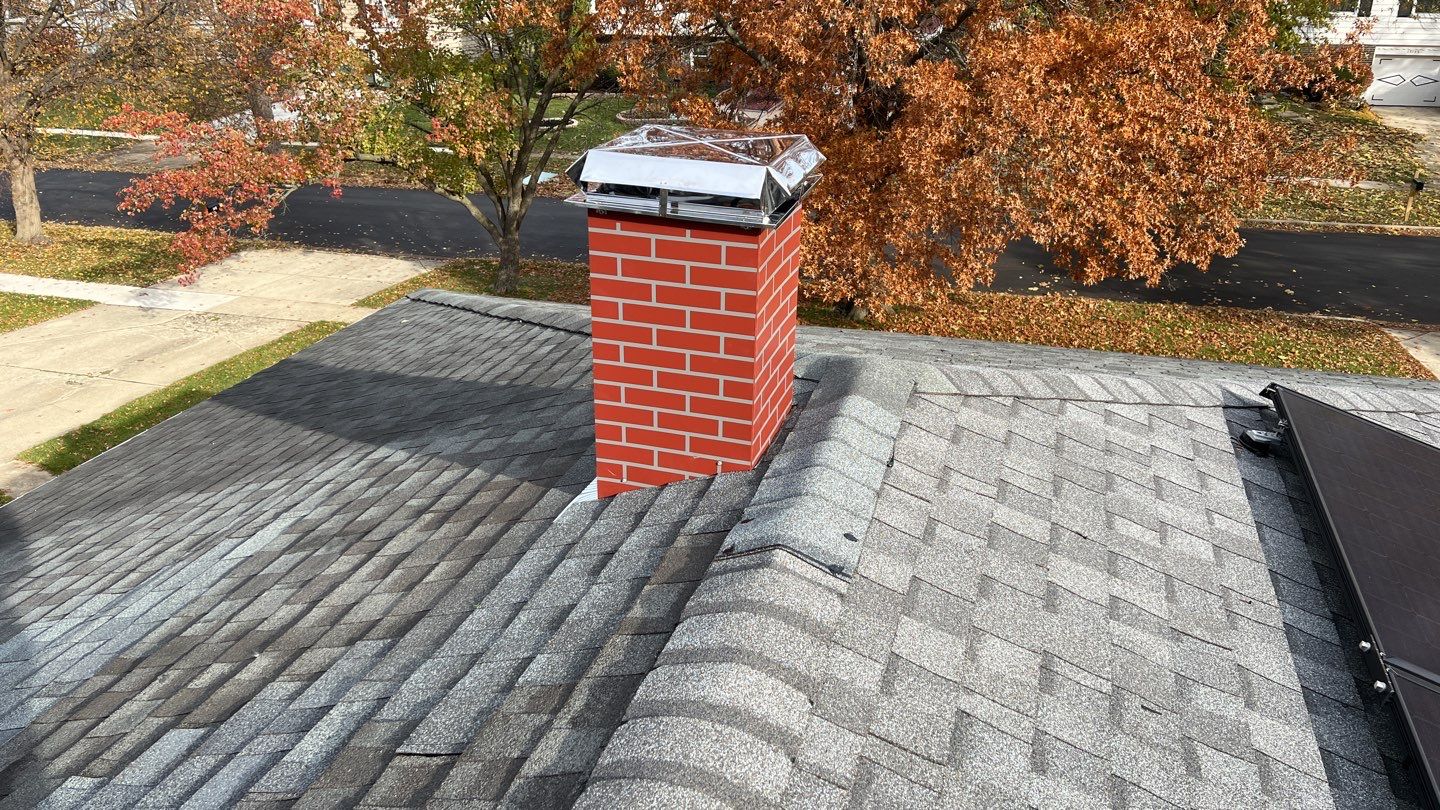 Metal chimney housing replacement by Pro Home Services Inc