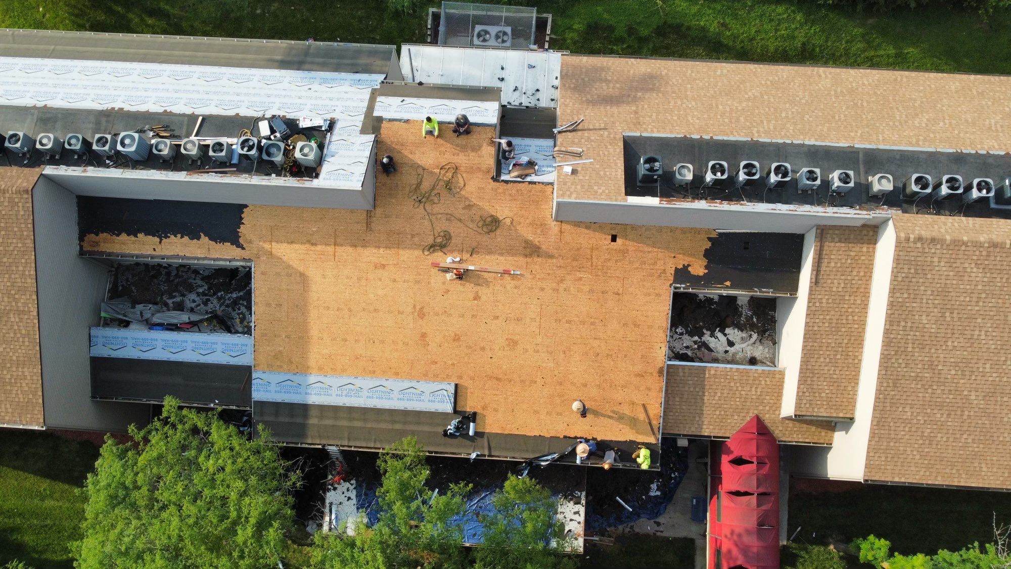 Lightning Commercial Restoration using Tamko Titan by Lightning Exteriors