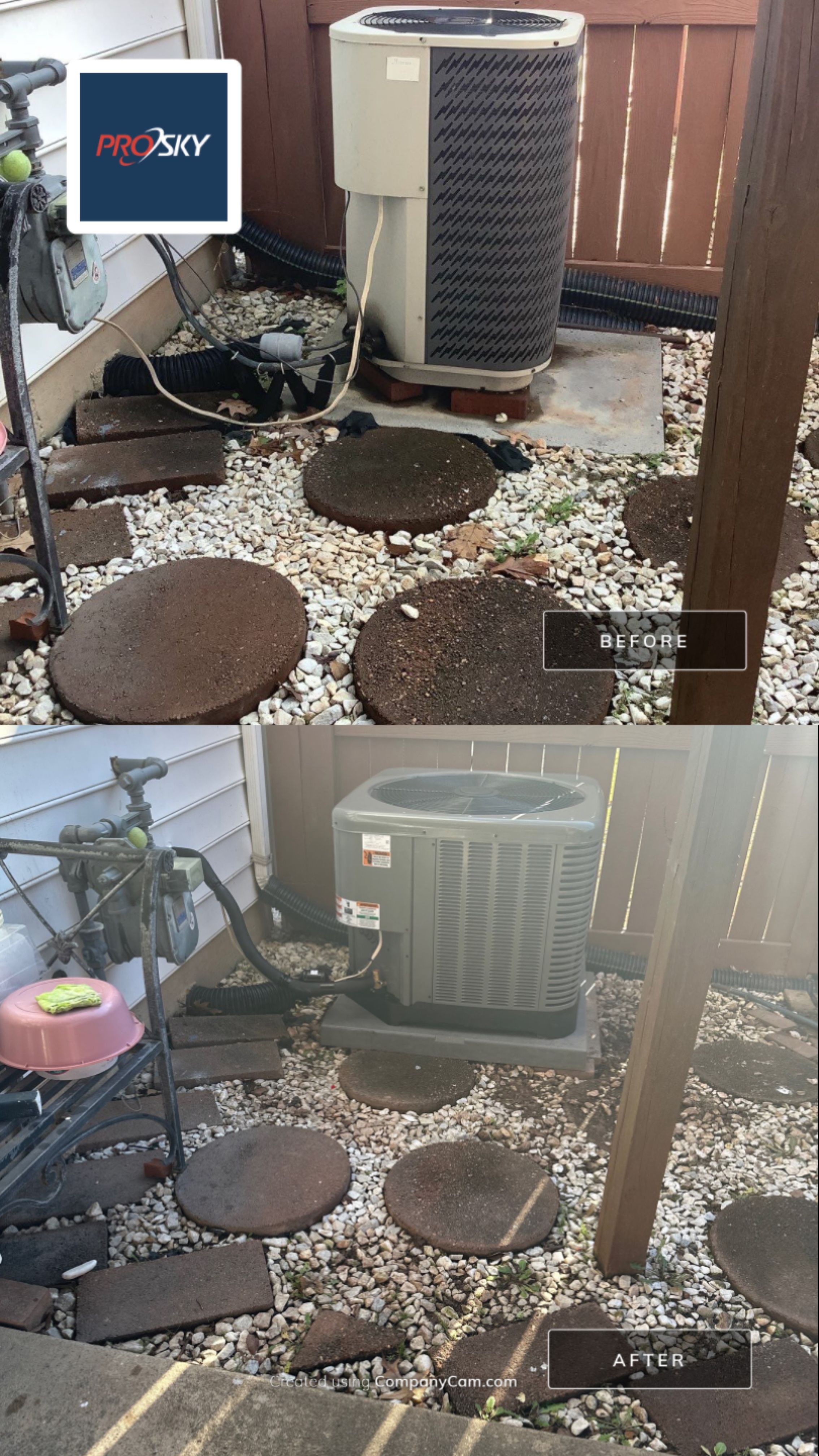 Gas furnace & Air Conditioner Replacement by Pro Sky Services