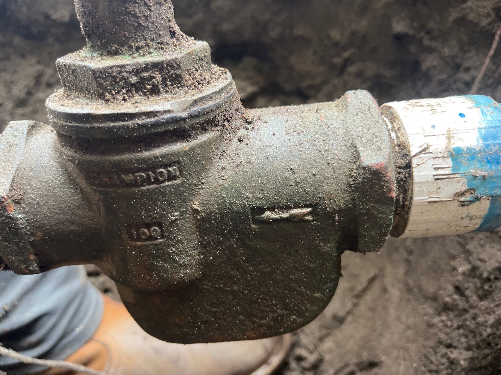 Installation of New Underground Piping by Us Plumbing 