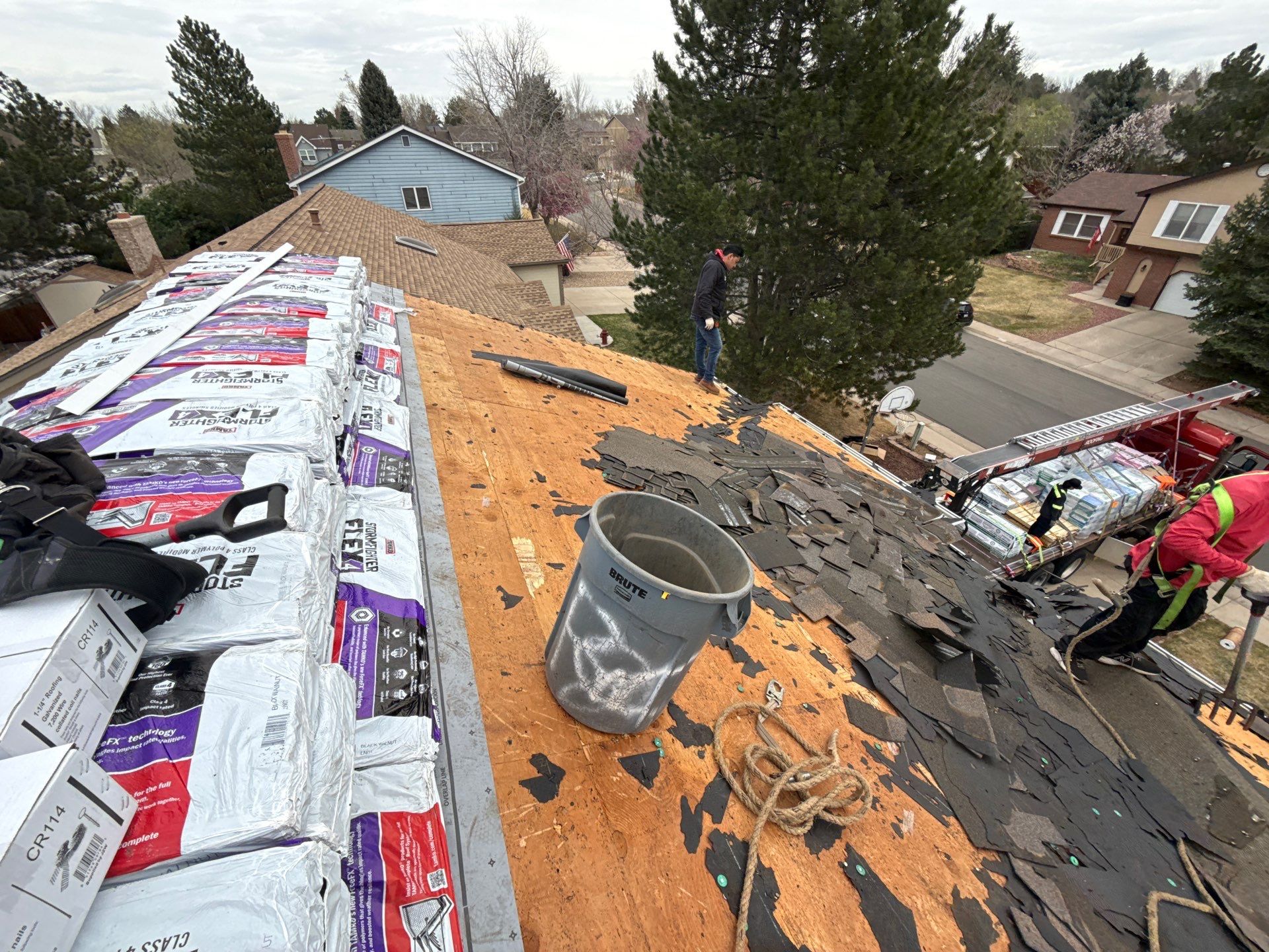 New Roof using Tamko - Stormfighter Flex - Black Walnut by RTP Roofing Company