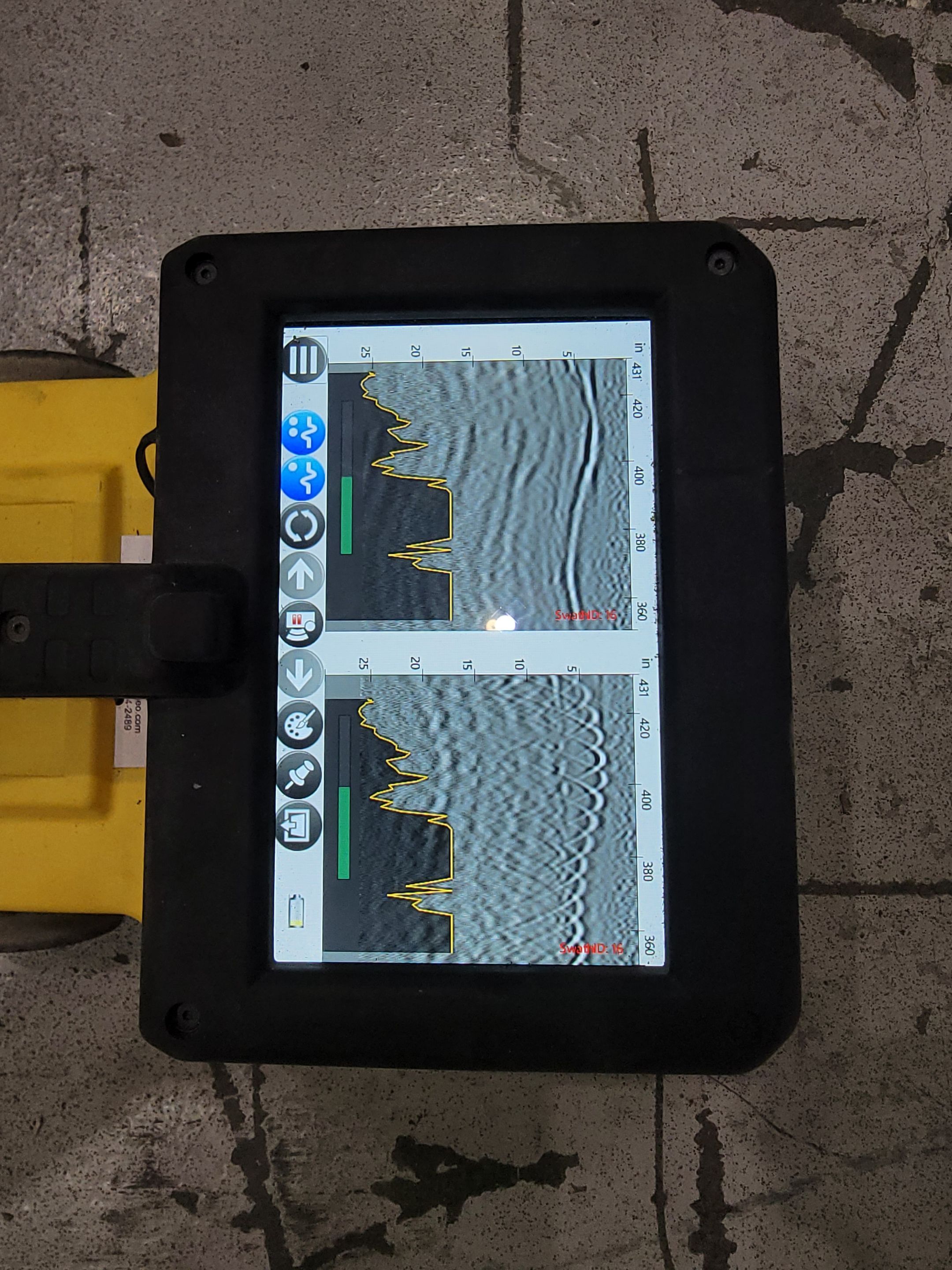 Concrete Scanning using Concrete GPR Scanner by Alsip Locating Service, LLC
