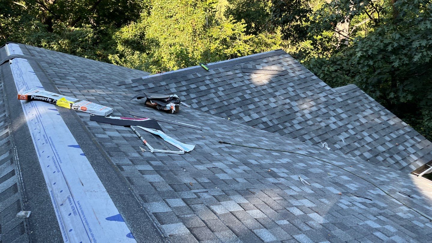 Residential Roofing Installation using Atlas Pinnacle Pristine Coastal Granite Architectural Shingles by Frederick Roof Repair