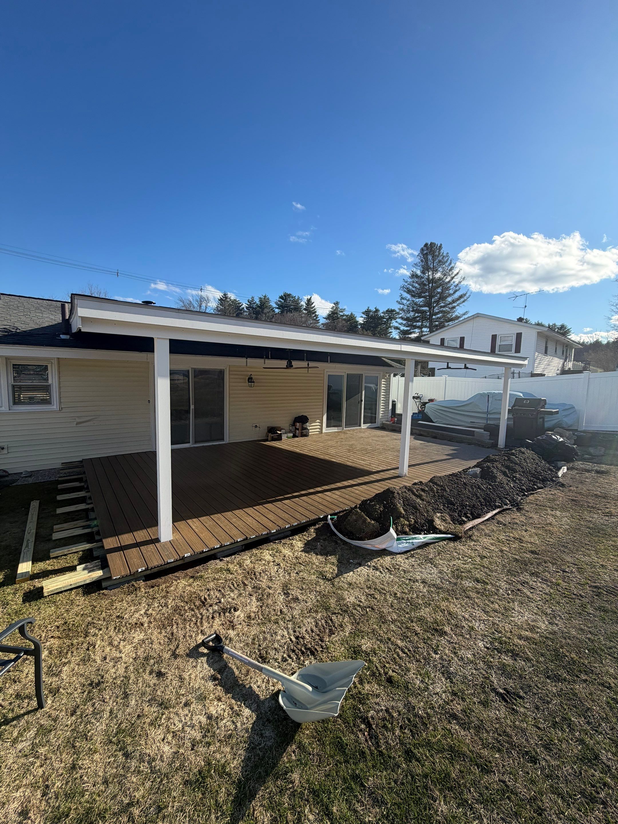 Composite Deck Installation in Hudson by UBrothers Construction