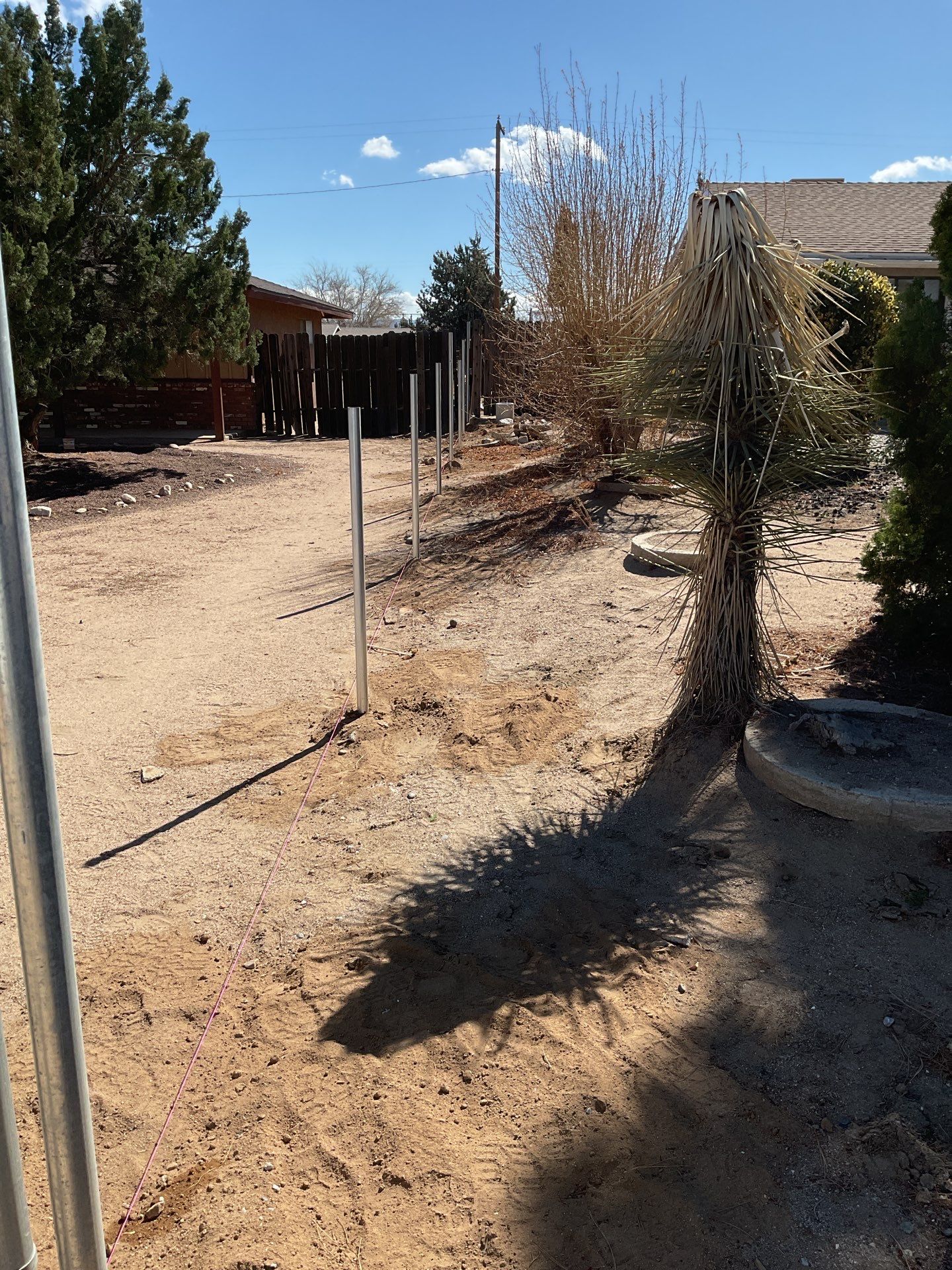 Fence Installation using chain -link by Fence Guys Inc.