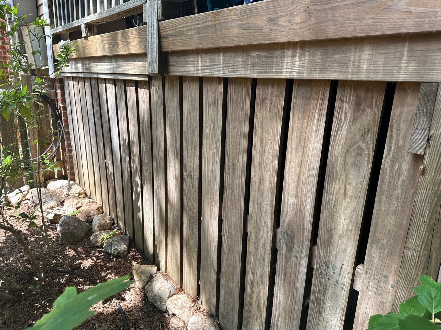Stamped Concrete and Weathered Deck by DuraSeal