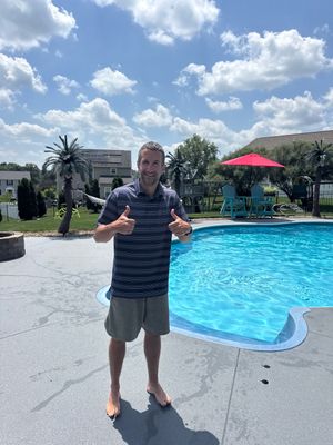 Twilight Pool Deck / Patio Project in Beaver falls