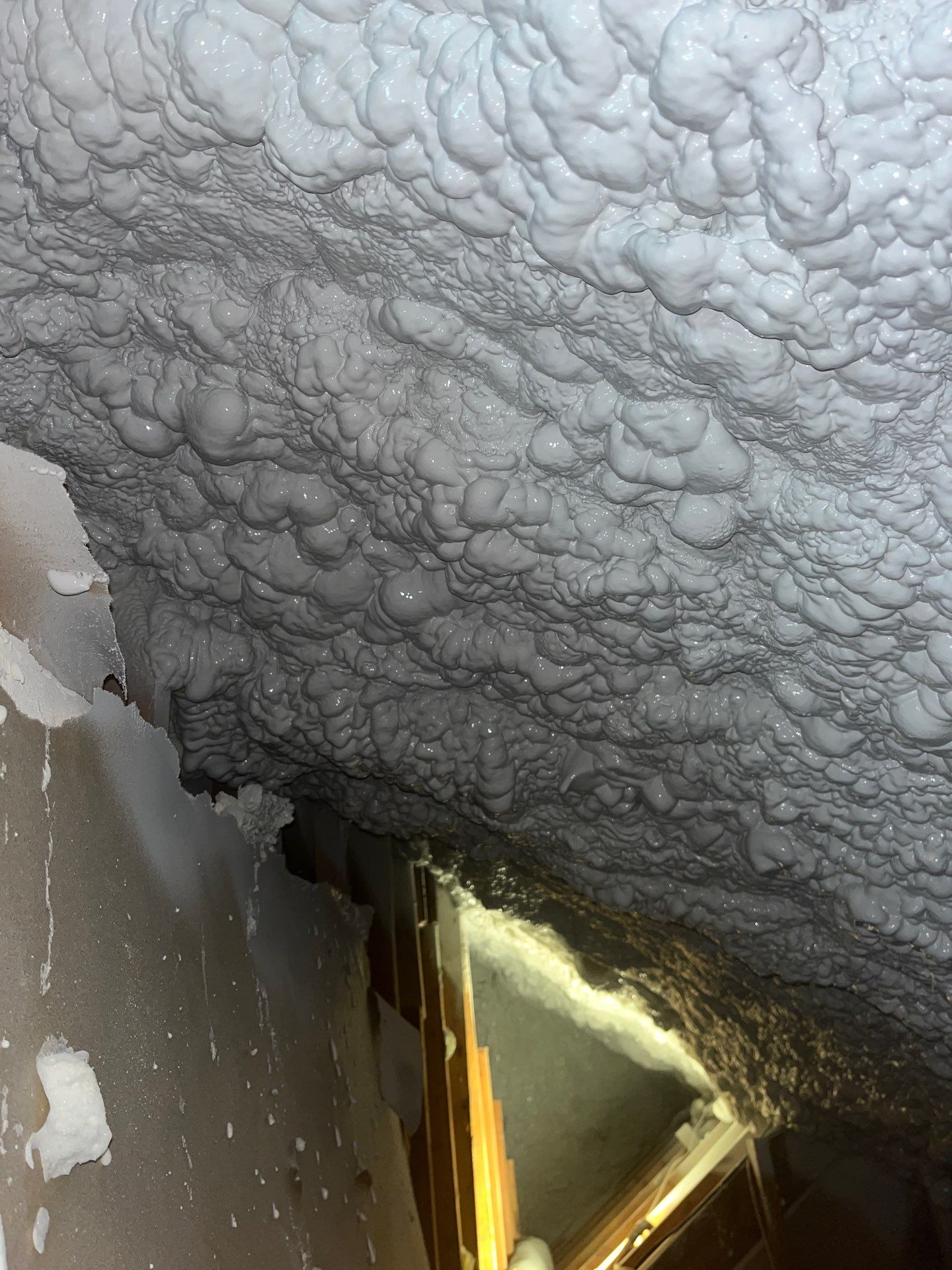 Attic Insulation using open cell spray foam by NYS Foam & Energy