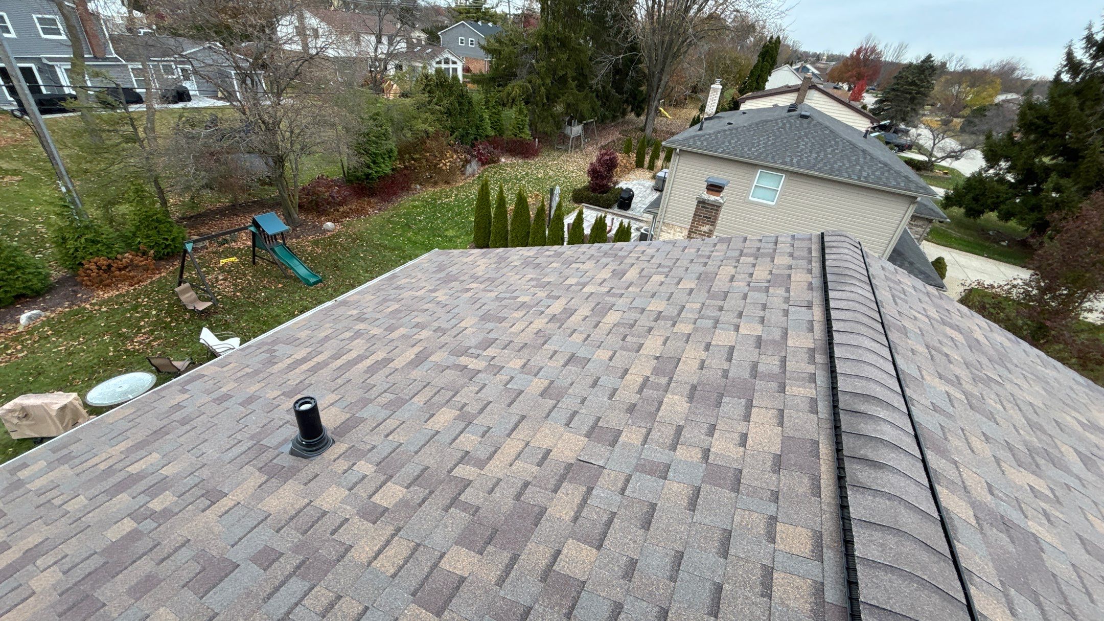 Roof Replacement using Owens Corning Teak by 180 Contractors