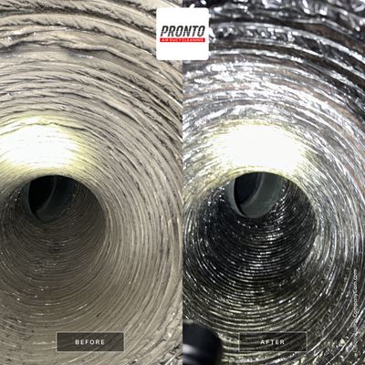 Air duct cleaning using Hypervac