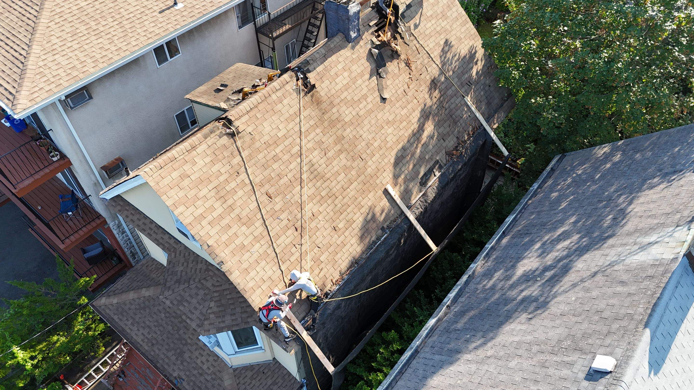 Project in Hastings-on-Hudson by The Energy Efficient Roofer & George's Seamless Gutters