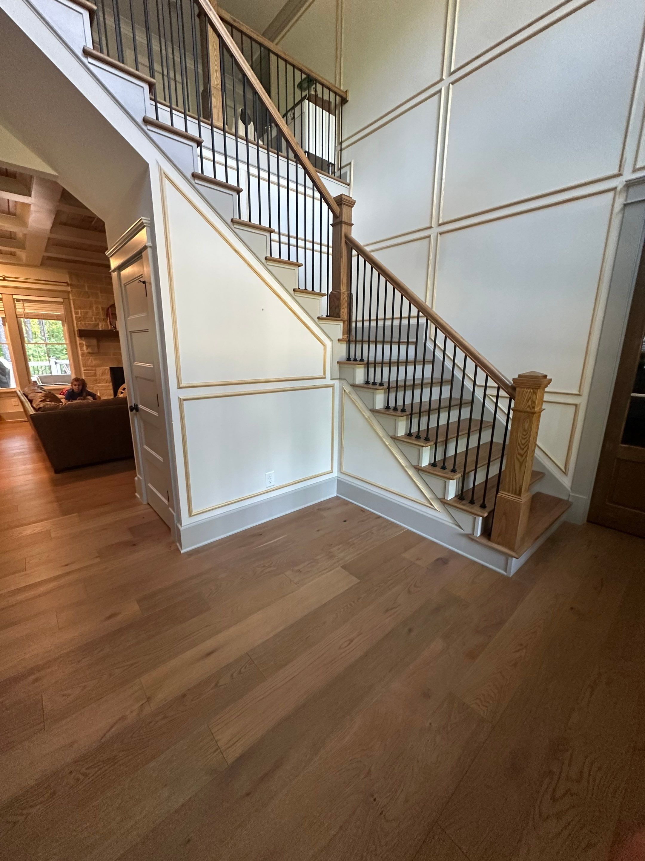 Interior Painting and Custom Millwork for a Greensboro Entryway by PGP Surface Solutions, LLC