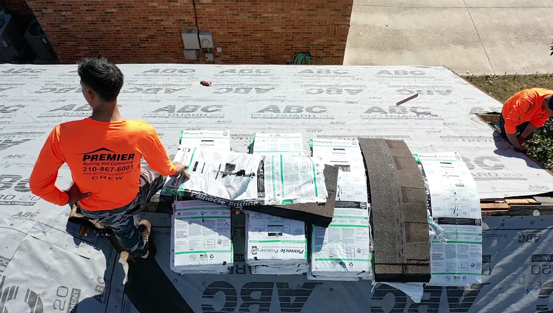 Residential Roof Replacement using Pinnacle Pristine 30 Year Laminate Shingles by Premier Roofing and Contracting