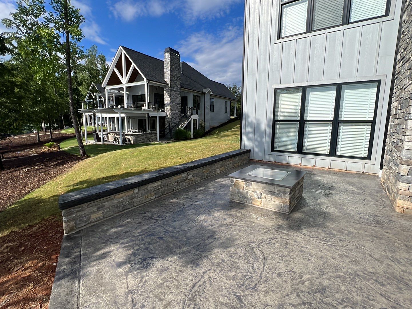 Stamped Concrete Patio by Xtreme Concrete Services