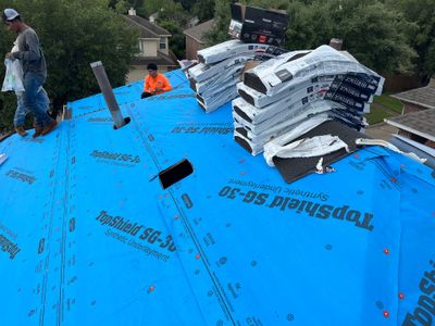 Residential Roofing Installation using Owen's Corning Duration (Lifetime) Shingles