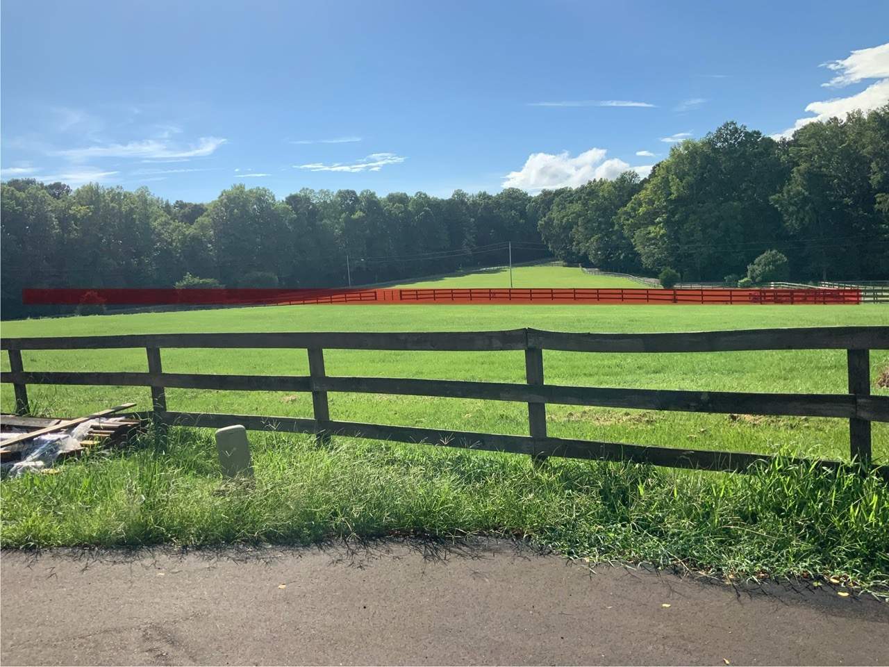 Fence Staining (Farm in Durham NC) by GonzalezPainters & Contractors Inc 