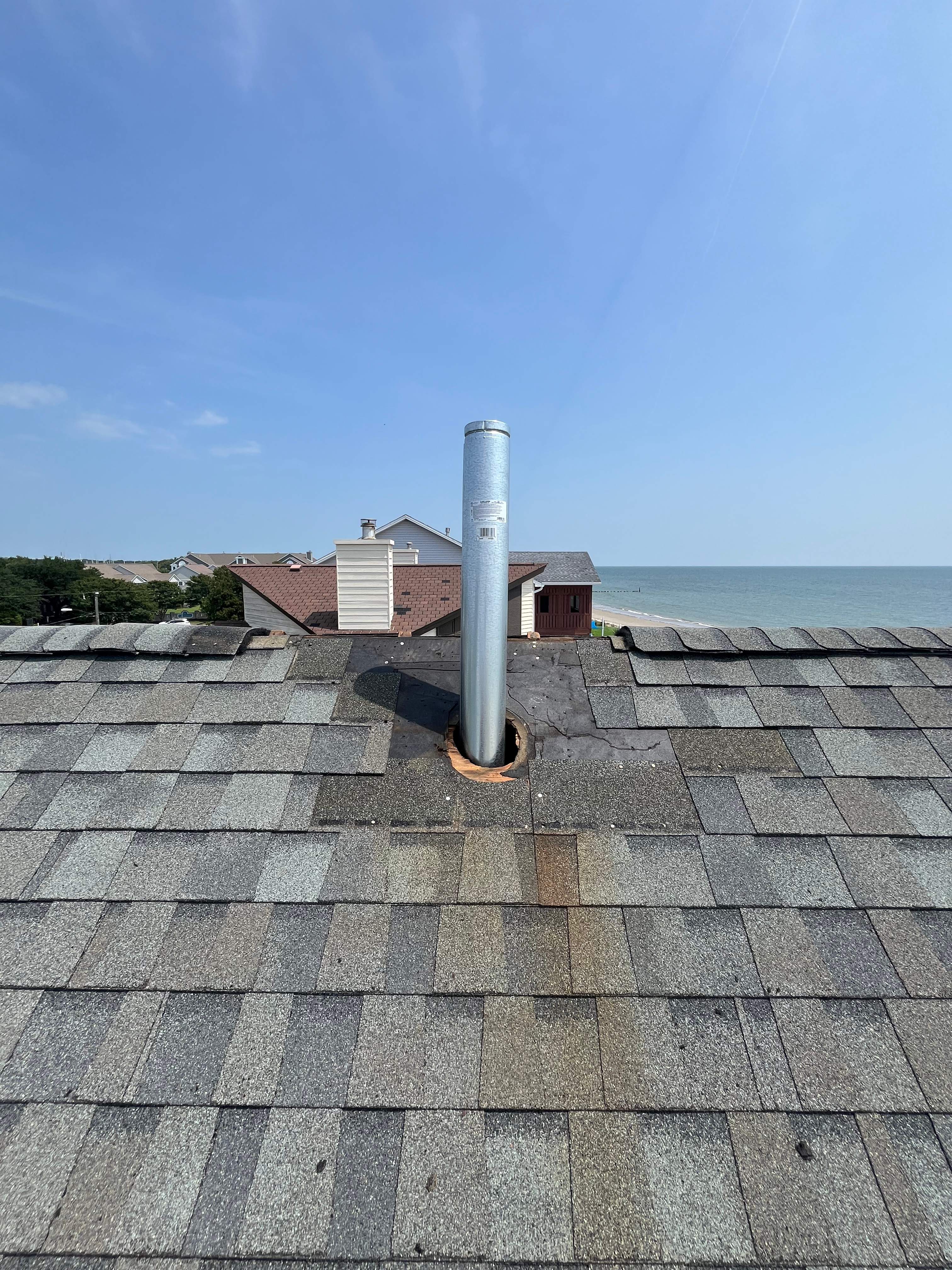 Furnace Exhaust B-Vent in Hampton by Premier Chimney and Roofing