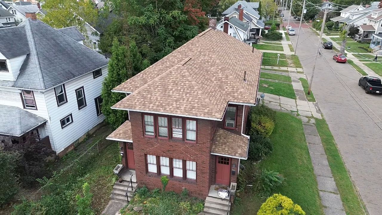 ATLAS PINNACLE COLOR: MORNING HARVEST DRIP EDGE: MUSKET BROWN by Eagle Eye Roofing