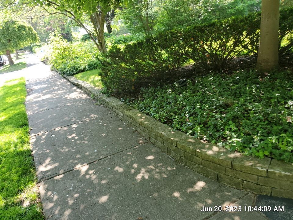 natural stone cleaning using Algaecide, soft wash soap by Northern Power Washing LLC.