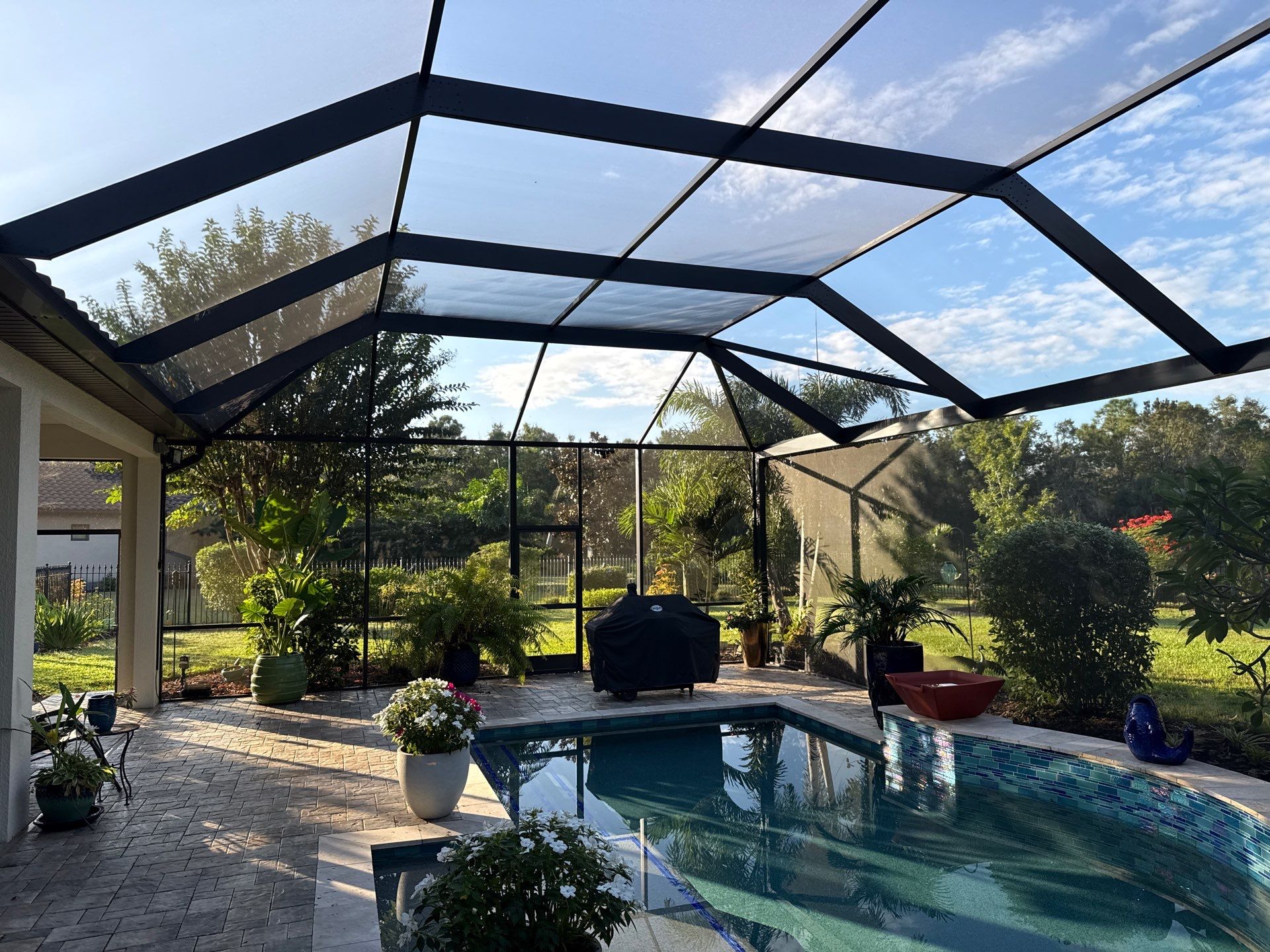 Pool Cage Cleaning | Rye Wilderness, Bradenton FL by Sunshine AquaWash