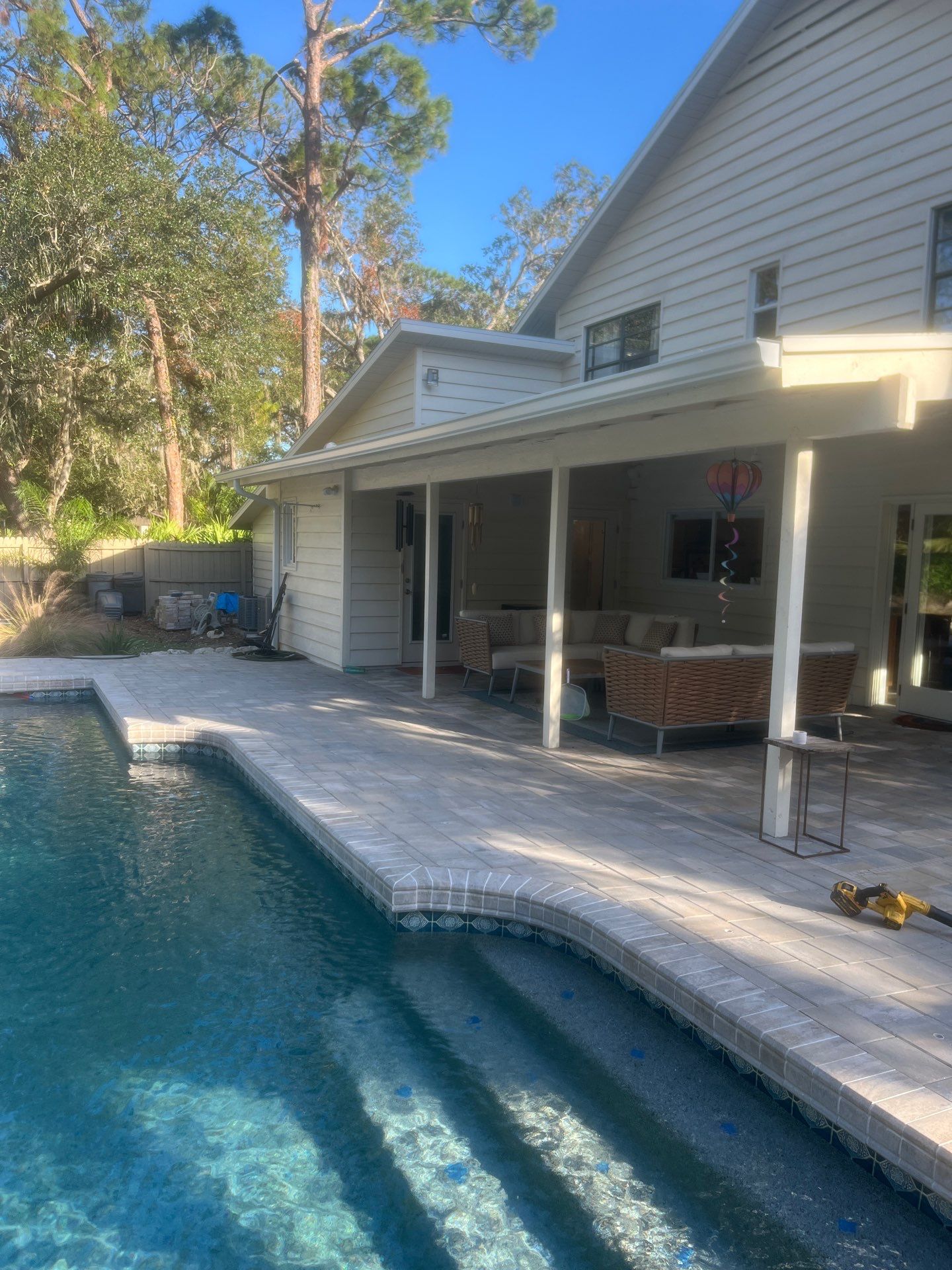 White 6-Inch Seamless Gutters Installation in Sarasota FL by Gutter Professors