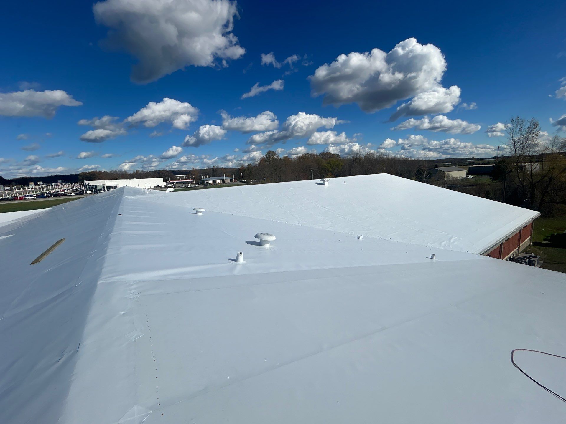 Commercial Roofing Installation using Energy Efficient Roofing by Kentucky Commercial Roofing