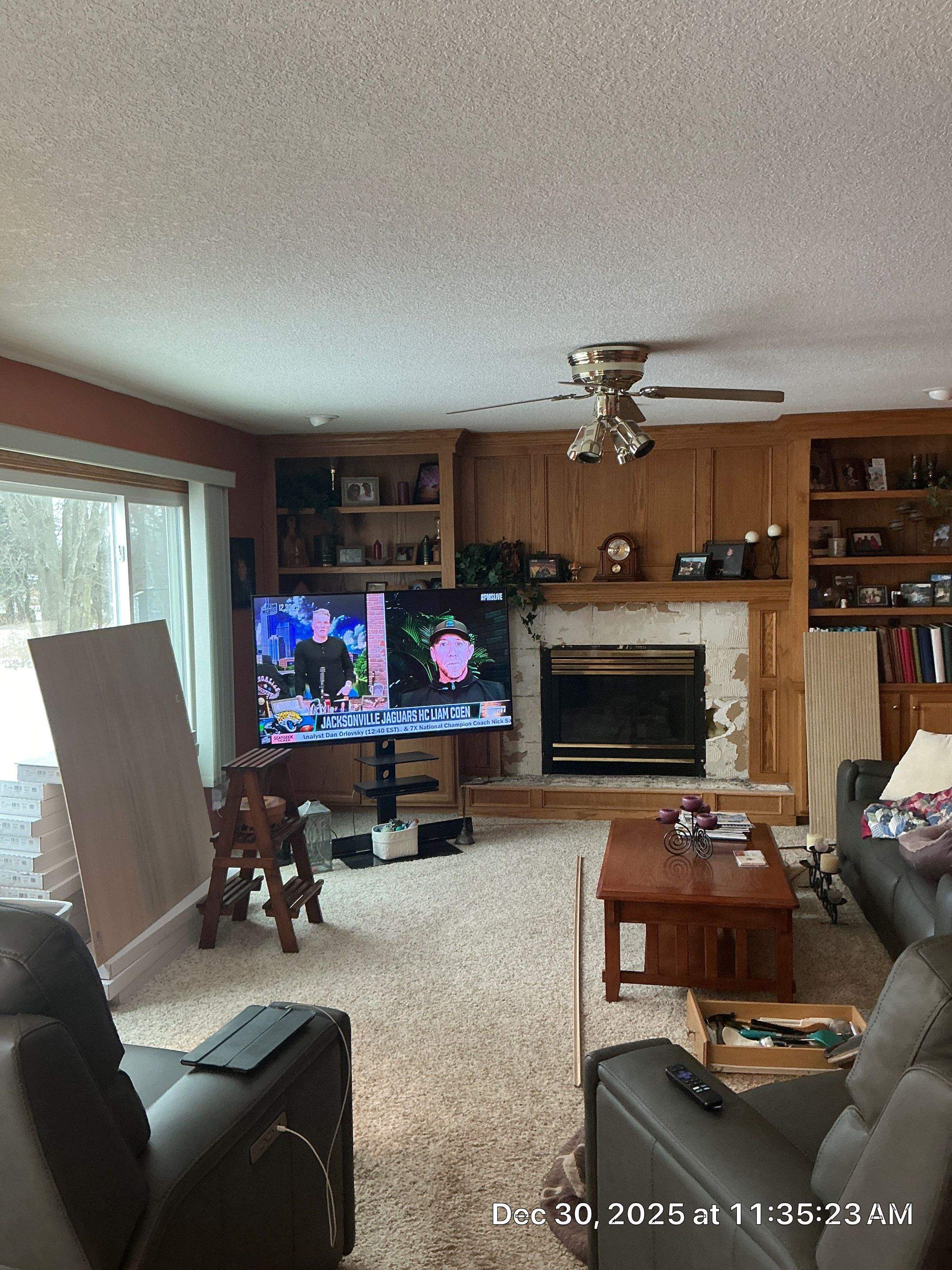 Ankeny Residential Interior | SW Duration in Natural Linen, Velvet Antler Accents & Clary Sage Bath with ProMar Flat White Ceilings by Midwest Paint LLC