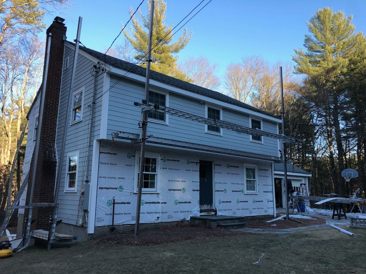 Exterior remodeling in Carlsile, MA by UBrothers Construction
