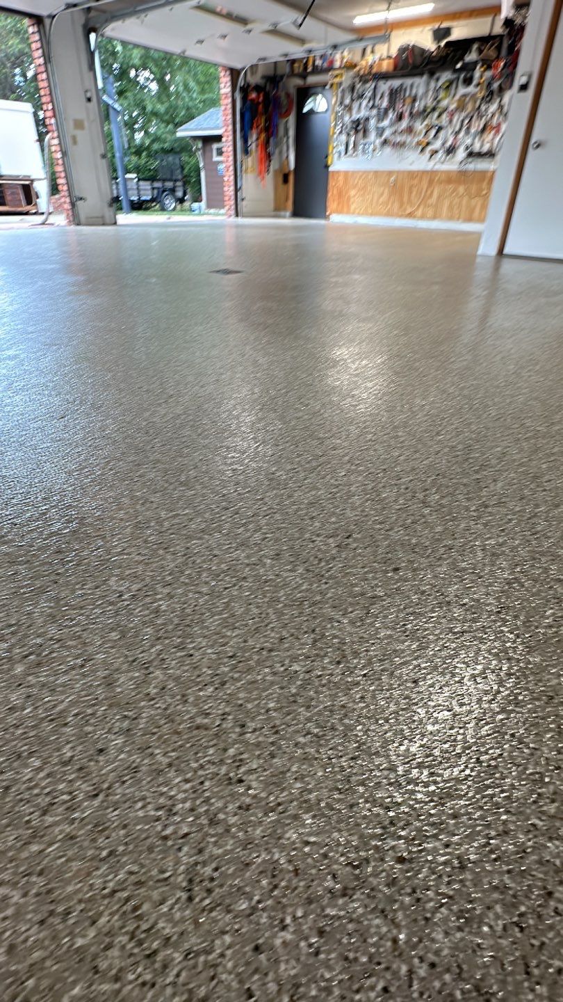 Garage + Porch Project in Pittsburgh by Floors in a Day, Inc