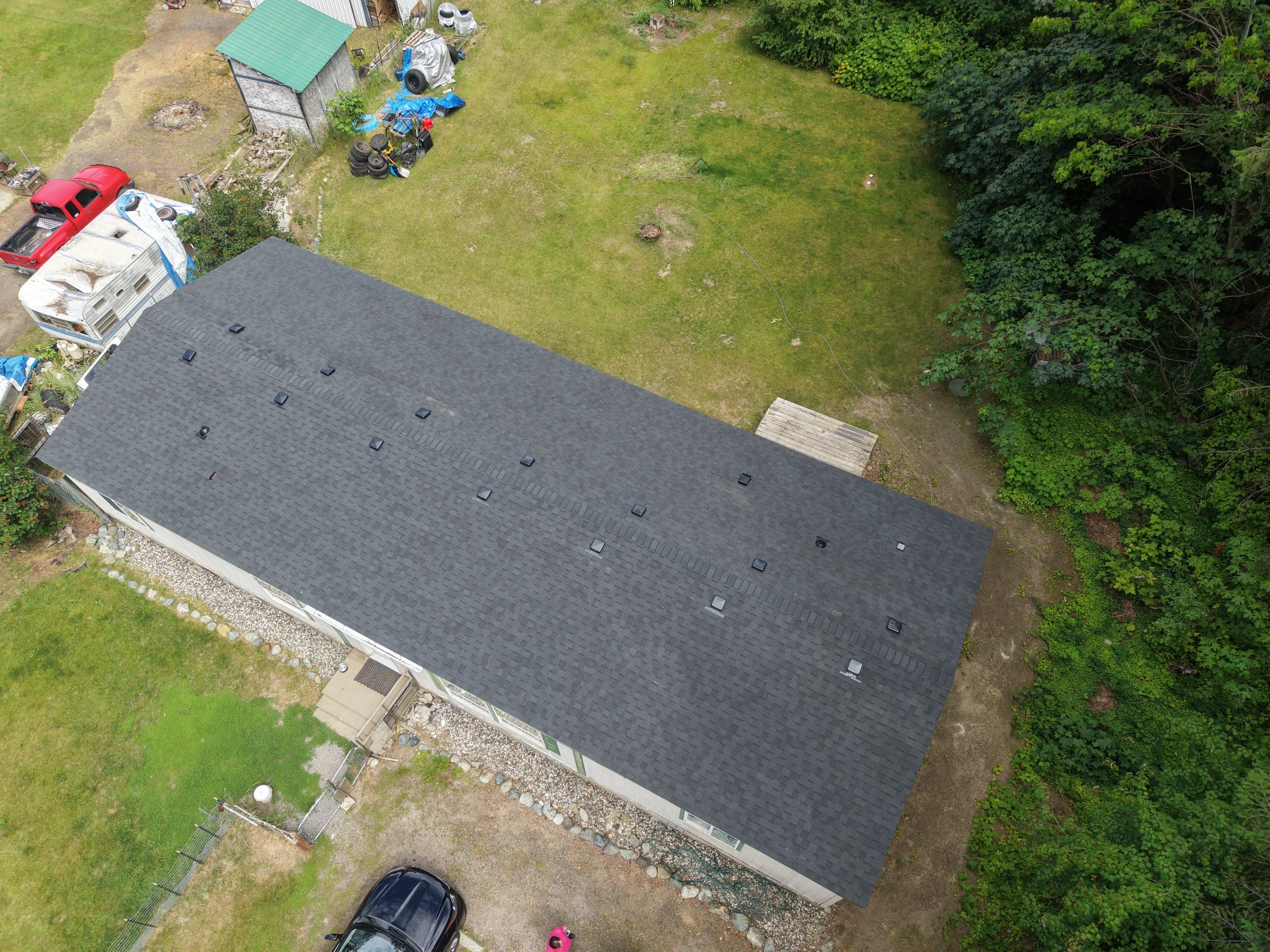 Peshastin Manufactured Home Roof Replacement with CertainTeed Landmark Shingles Hansel Ln Peshastin, WA 98847  The Denali System - Certainteed Landmark® Shingle - Moire Black  by Alpine Roofing