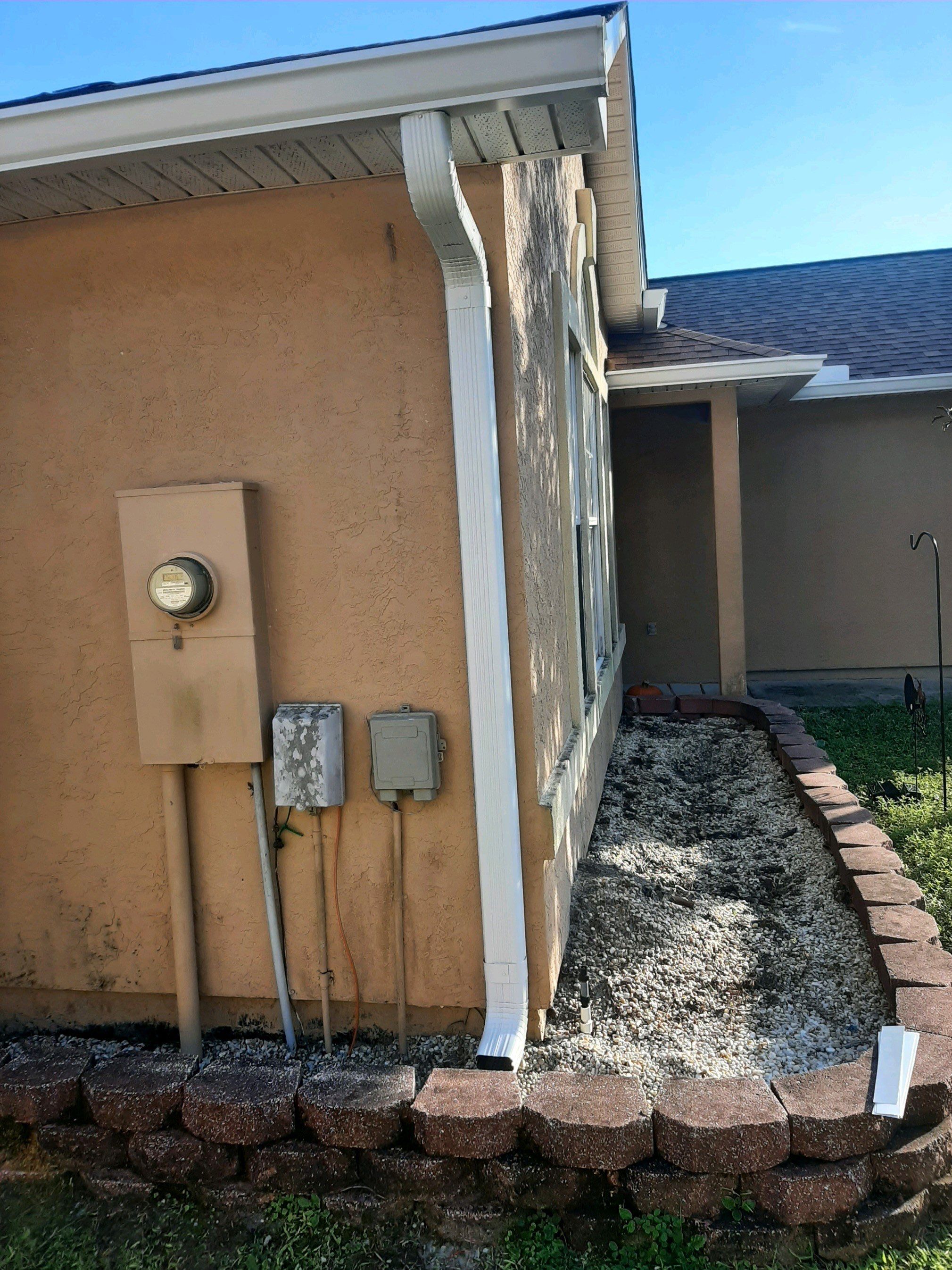 Seamless Gutter Installation using White K-Style Gutters by Gutter Professors