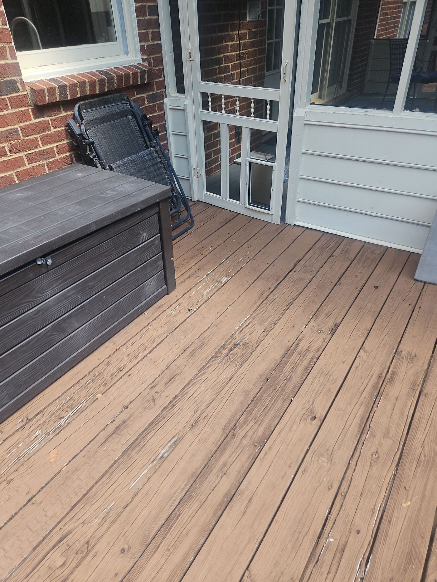 Timbertech LED Light Installation on Wood Deck Build in Marietta, GA by Nelson Exteriors 