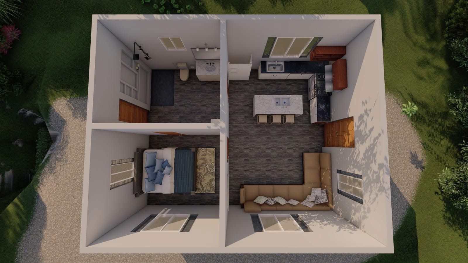 Mother In Law Tiny House Built - Project in Point Blank, TX by Harden Enterprise Services LLC