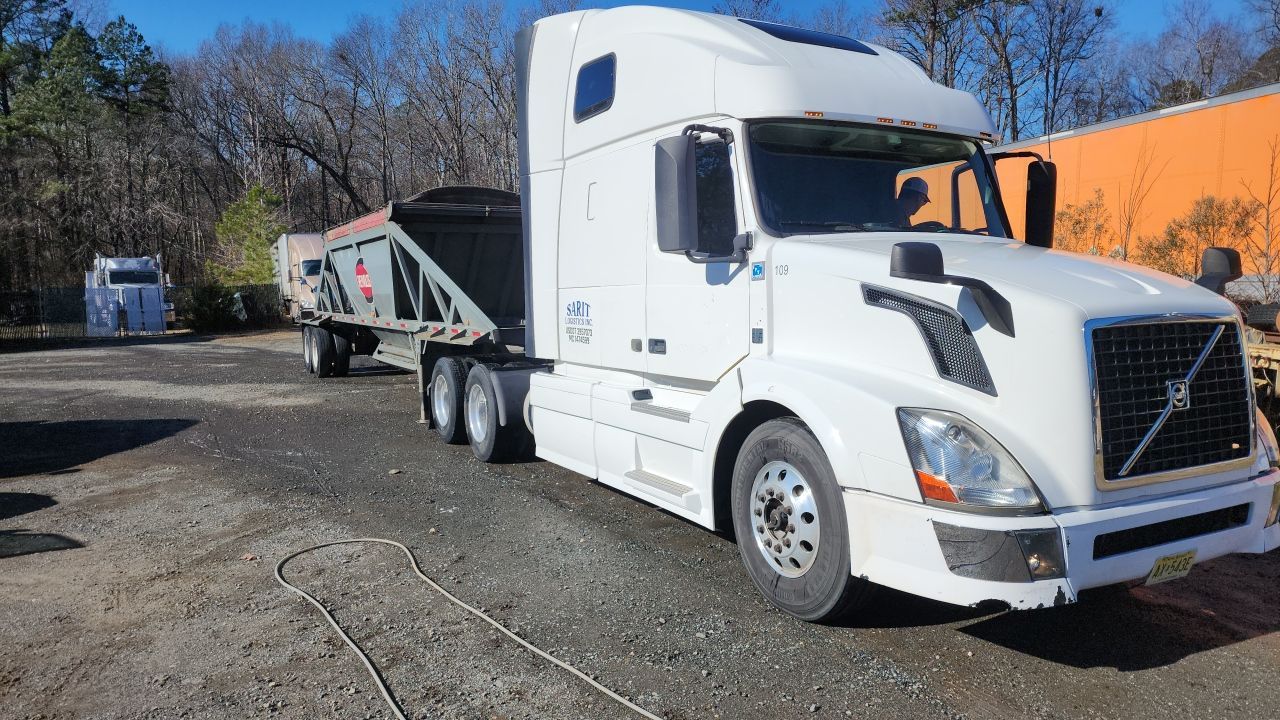 semi-truck clean using cleaner by Power Wash Masters LLC