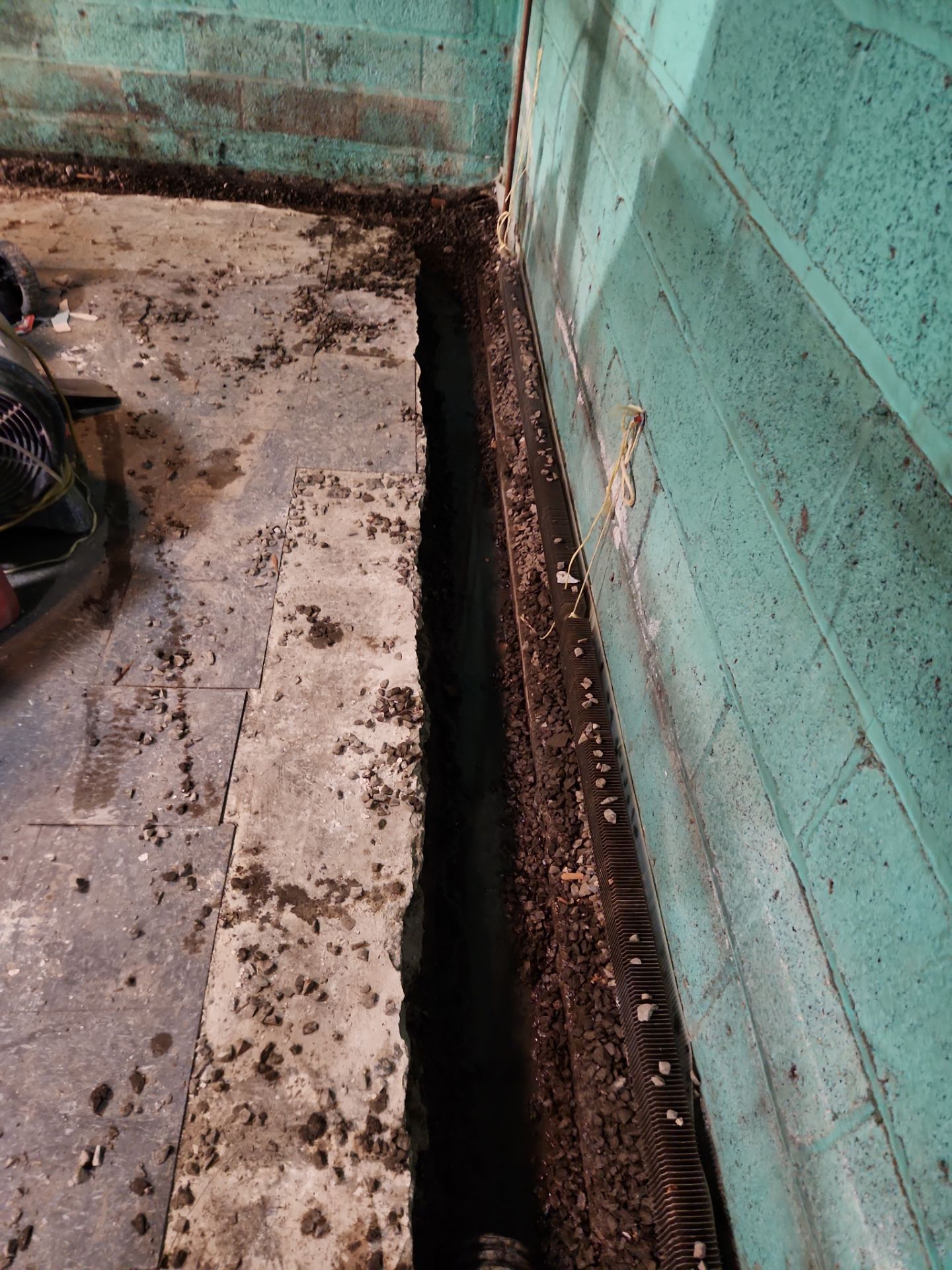 Interior French Drain Newark, NJ by Pure Service Pro, LLC 