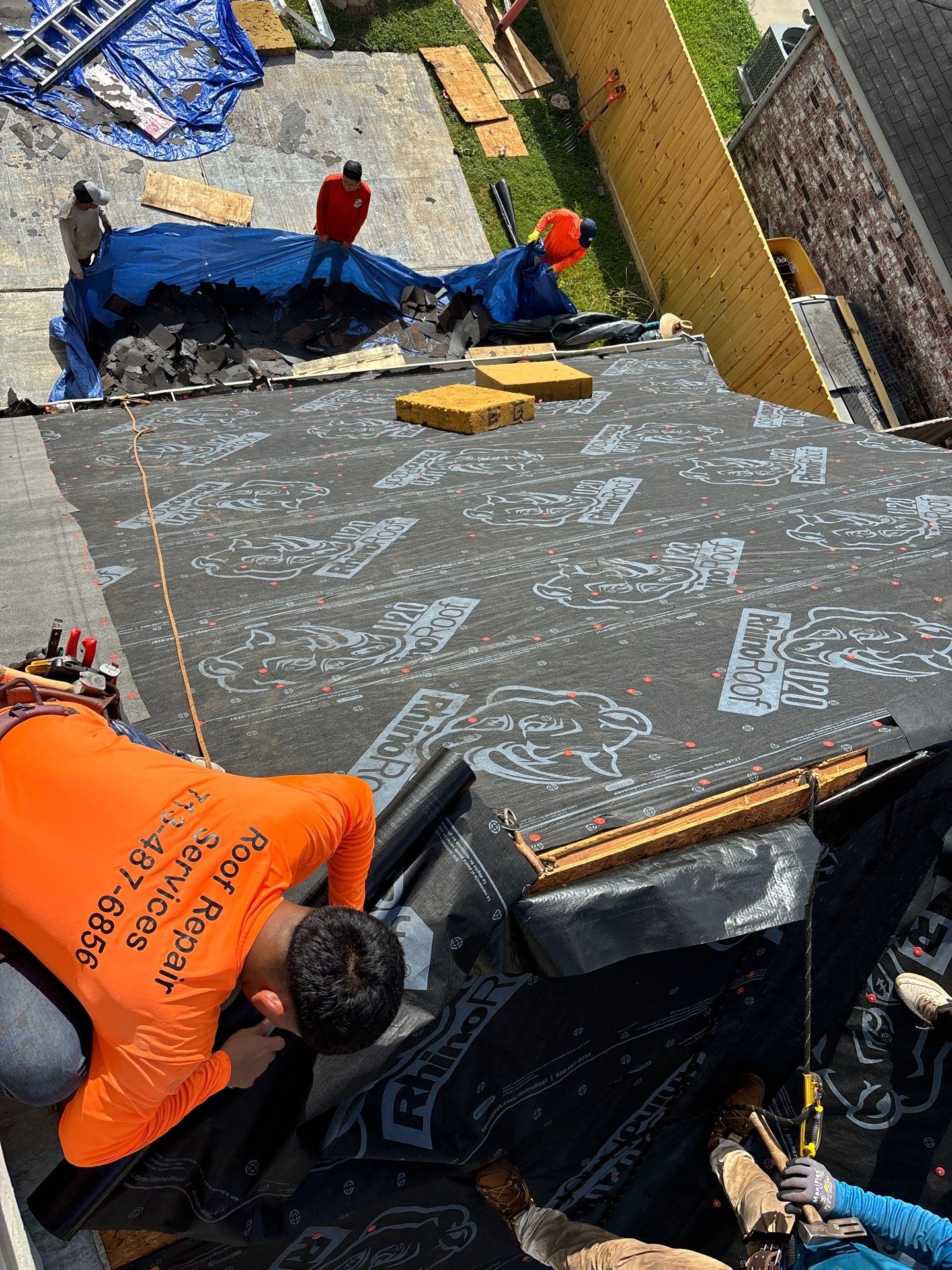Residential Roofing Installation using Owen's Corning Duration (Lifetime) Shingles by Roof Repair Company