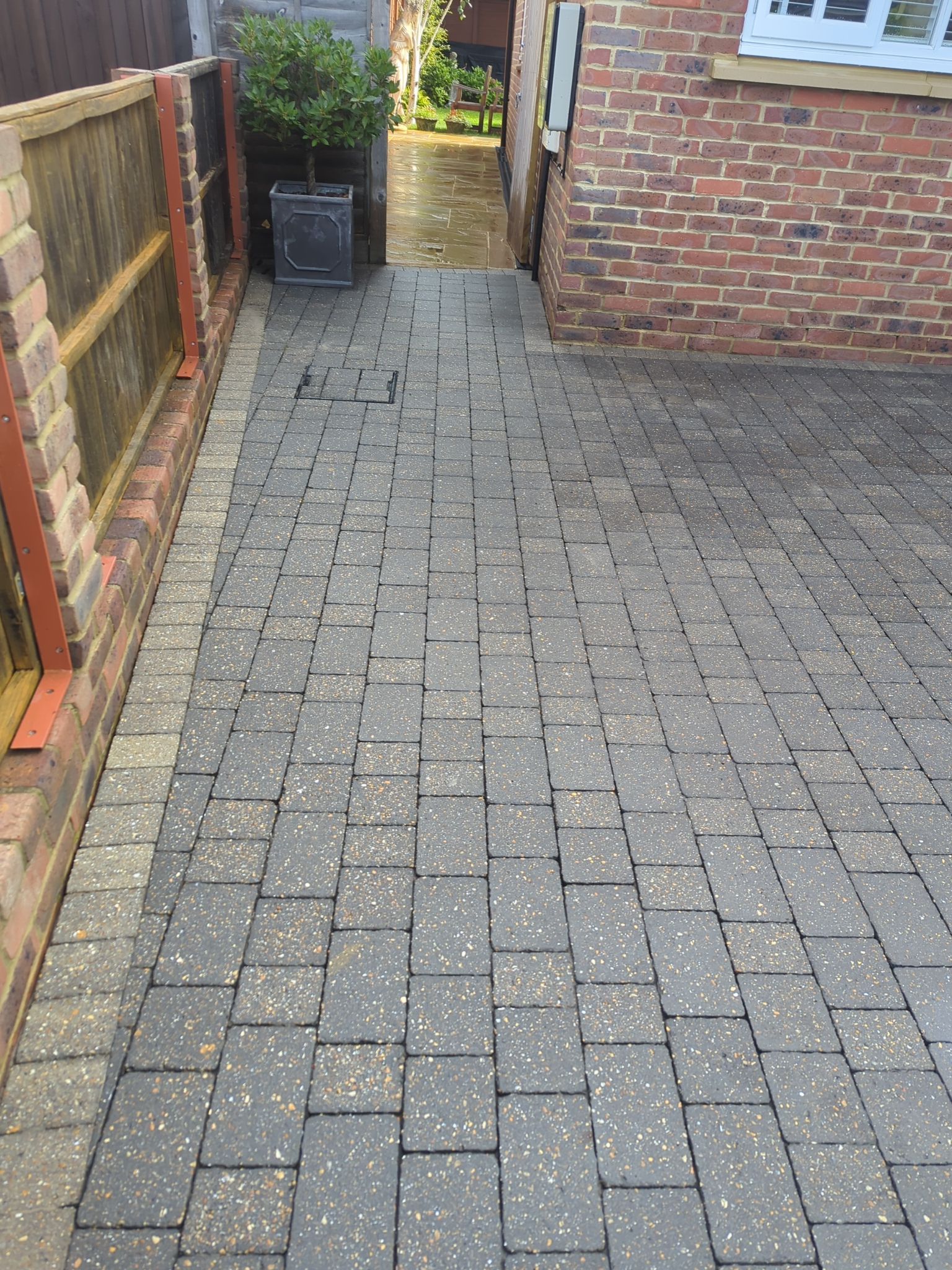 Driveway And Patio Clean using Softwash Equipment by Ges Exterior Cleaning ltd